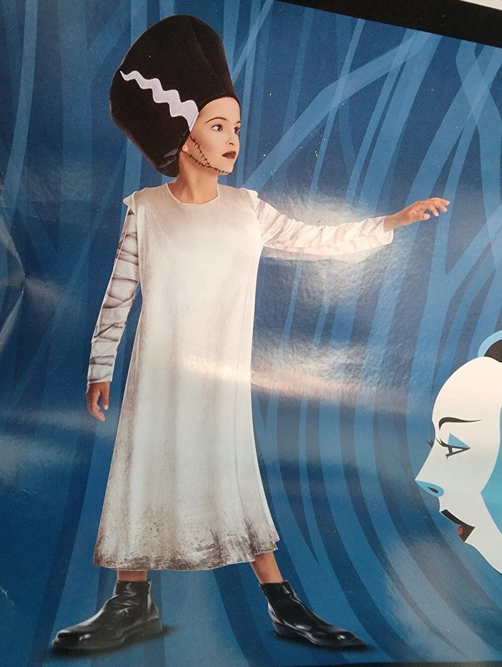 Disguise Bride of Frankenstein Costume Kids Size M 7-8 Target Exclusive NWT